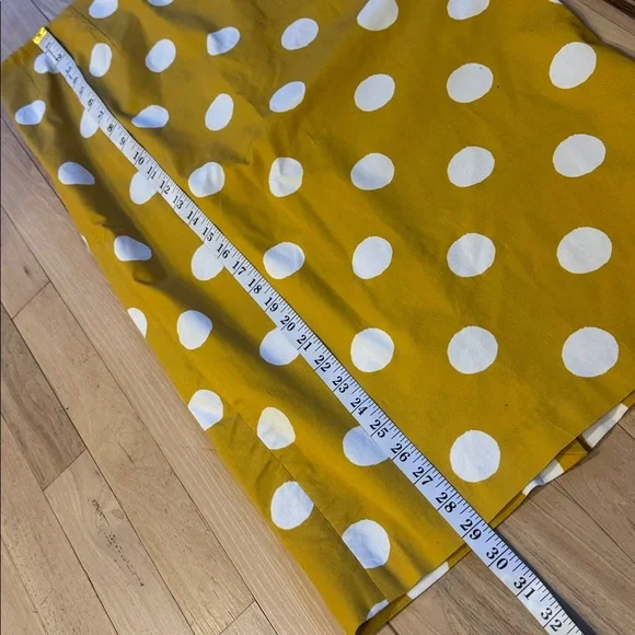 Boden Chatterly Yellow Polka Dot Pencil Skirt US 8 - Picture 4 of 7